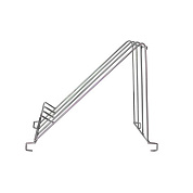 Подставка-горка для распечатывания рамок (нержавеющая сталь) от магазина пчеловодства Lyson.by