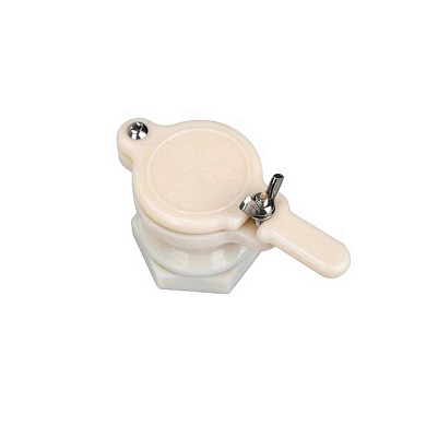 Кран сливной d-40 белый (пластик) от магазина пчеловодства Lyson.by