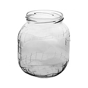 Банка 0,72 л стеклянная "Клетка" от магазина пчеловодства Lyson.by