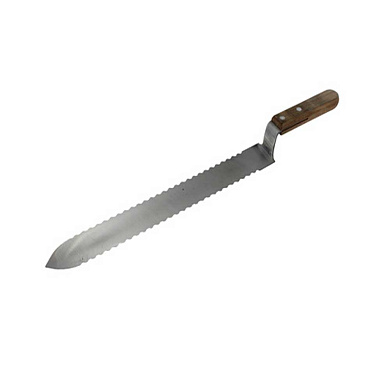 Нож для распечатки сот 285 мм зубчатый (ручка дерево) от магазина пчеловодства Lyson.by