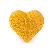 Свеча "Сердце" (восковая) от магазина пчеловодства Lyson.by