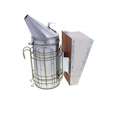 Дымарь из оцинкованной стали с ограждением без стакана (размер L) от магазина пчеловодства Lyson.by