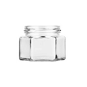 Банка 0,1 л "Соты" (стеклянная) от магазина пчеловодства Lyson.by