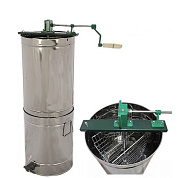 Медогонка ручная 2-х рамочная необоротная "Малютка" с отстойником (Беларусь) от магазина пчеловодства Lyson.by