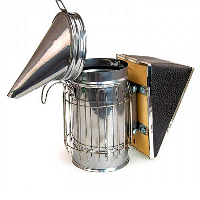 Дымарь с ограждением порошковая покраска со съемным мехом (Украина) от магазина пчеловодства Lyson.by